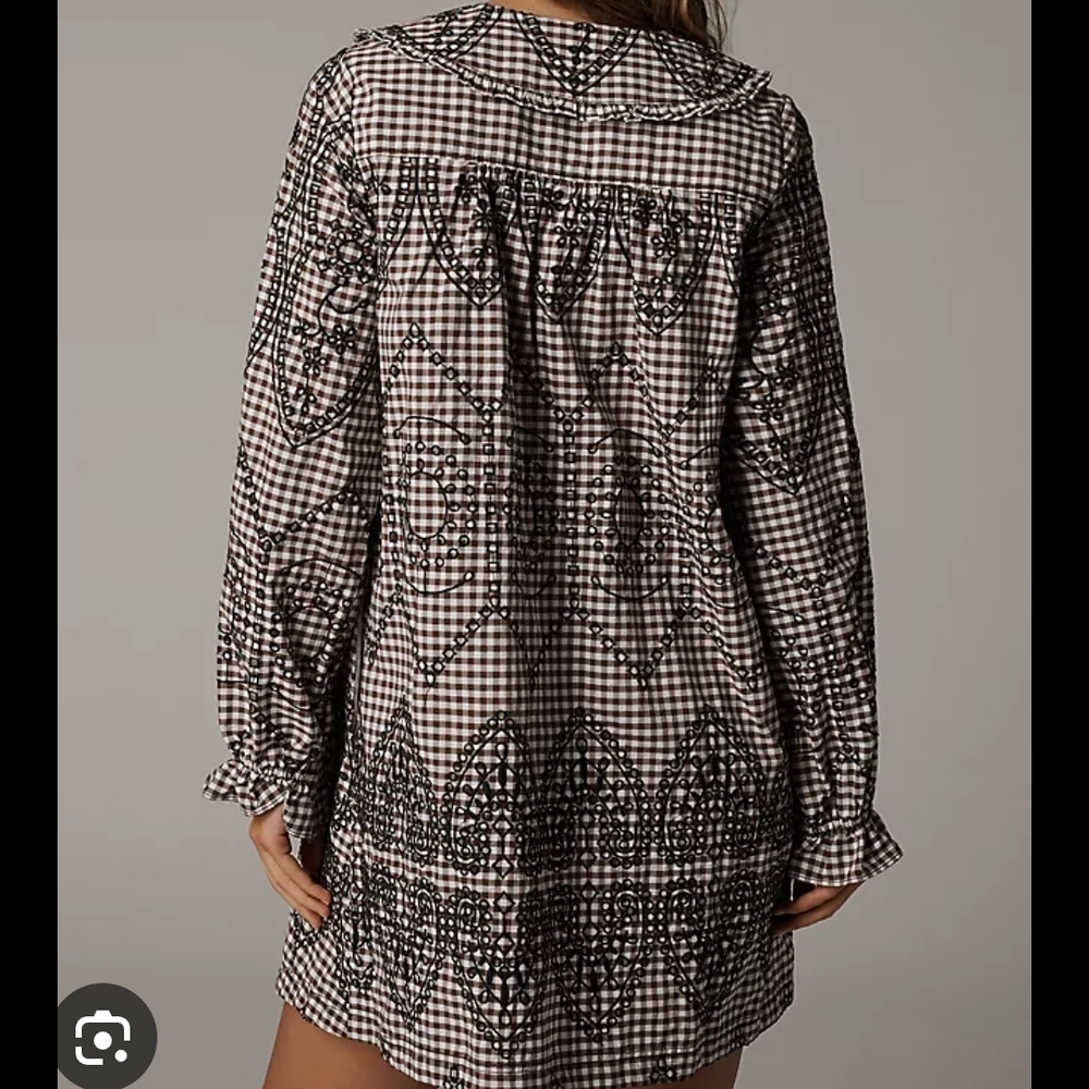 Pilcro Cotton Embroidered Tunic Dress BNWOT - Picture 3 of 6